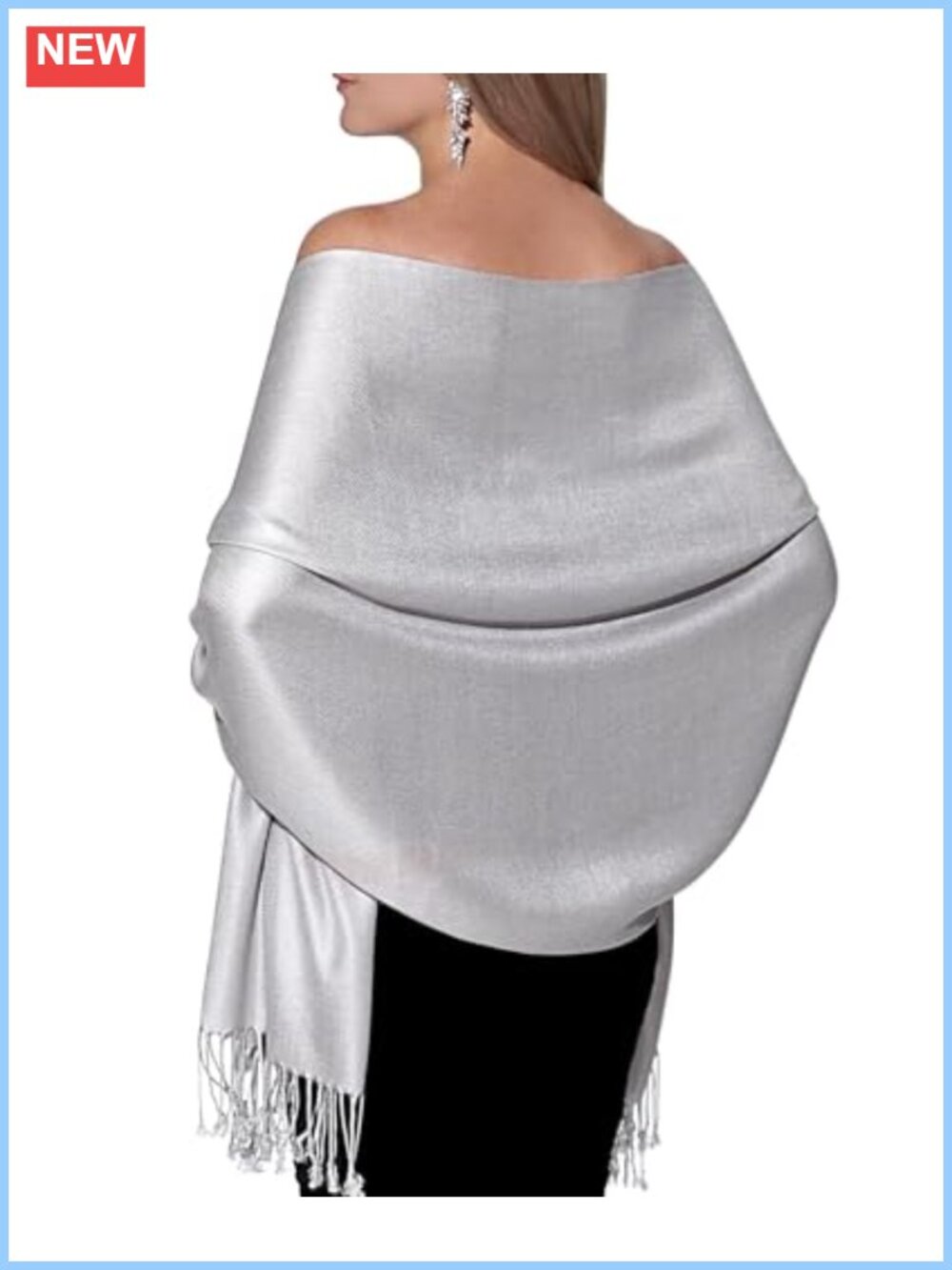 Pashmina Shawl Wrap 100% Viscose Soft Evening Dress Wedding Coverup
